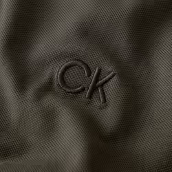 Calvin Klein Mens North Coast Moisture Wicking Polo Shirt - XXL, Olive Green