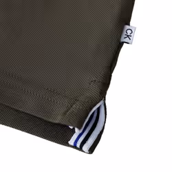 Calvin Klein Mens North Coast Moisture Wicking Polo Shirt - XXXXL, Olive Green