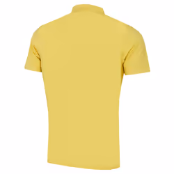 Calvin Klein Mens Campus 3 Button Ribbed Collar Golf Polo Shirt - XXXXL, Lemon