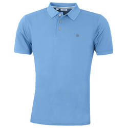 Calvin Klein Mens 2025 Campus 3 Button Ribbed Collar Golf Polo Shirt - XXXXXL, Sky