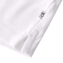 Calvin Klein Mens 2025 Campus 3 Button Ribbed Collar Golf Polo Shirt - XXXXXL, White