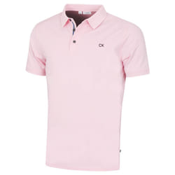 Calvin Klein Mens Campus Sport Stretch Wicking Golf Polo Shirt - XXXL, Baby Pink