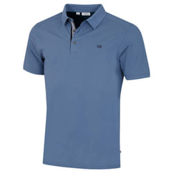 Calvin Klein Mens Campus Sport Stretch Wicking Golf Polo Shirt - XL, Denim Blue