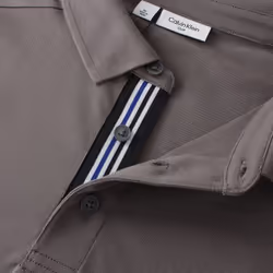 Calvin Klein Mens Campus Sport Stretch Wicking Golf Polo Shirt - XXL, Slate