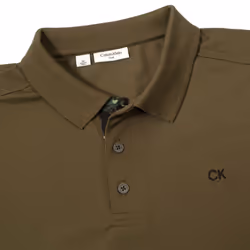 Calvin Klein Mens Campus Camo Soft Feel Golf Polo Shirt - M, Hunter Green