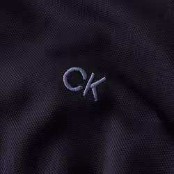 Calvin Klein Mens 2024 Campus Camo Soft Feel Golf Polo Shirt - M, Navy