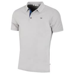 Calvin Klein Mens Campus Camo Soft Feel Golf Polo Shirt - M, Silver