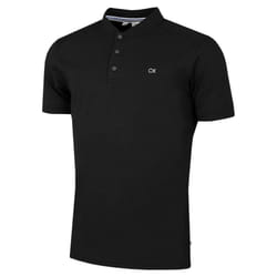 Calvin Klein Mens Blade Collar Campus Golf Polo Shirt - M, Black