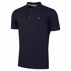 Calvin Klein Mens Blade Collar Campus Golf Polo Shirt - S, Navy