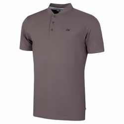 Calvin Klein Mens Blade Collar Campus Golf Polo Shirt - S, Slate
