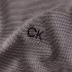Calvin Klein Mens Blade Collar Campus Golf Polo Shirt - XL, Slate