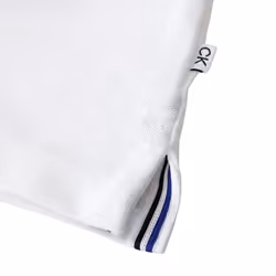 Calvin Klein Mens Blade Collar Campus Golf Polo Shirt - M, White