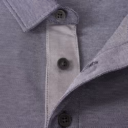 Calvin Klein Mens Prep Campus Oxford Pique Golf Polo Shirt - L, Navy