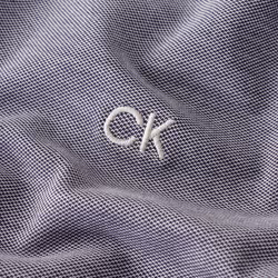 Calvin Klein Mens Prep Campus Oxford Pique Golf Polo Shirt - M, Navy