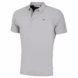 Calvin Klein Mens Prep Campus Oxford Pique Golf Polo Shirt - XXXL, Silver