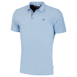 Calvin Klein Mens Prep Campus Oxford Pique Golf Polo Shirt - M, Sky