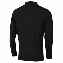 Calvin Klein Mens Long Sleeve Stretch Campus Golf Polo Shirt - L, Black
