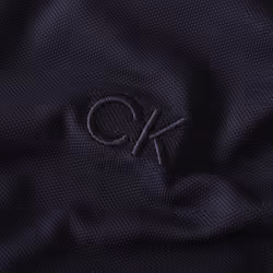 Calvin Klein Mens 2024 Long Sleeve Stretch Campus Golf Polo Shirt - XXXXXL, Navy