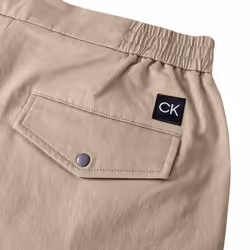 Calvin Klein Mens CK Comfy Hybrid Stretch Cotton Golf Shorts - 34" Waist, Stone