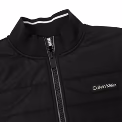 Calvin Klein Mens Baylor Creek Hybrid Comfortbable Half Zip Sweater - XXL, Black