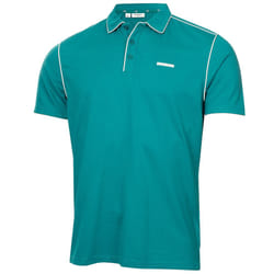 Calvin Klein Mens 2025 San Marcos Moisture Wicking Golf Technical Polo Shirt - L, Sea Green