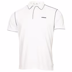 Calvin Klein Mens 2025 San Marcos Moisture Wicking Golf Technical Polo Shirt - L, White