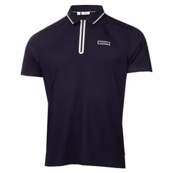 Calvin Klein Mens 2025 Belmont Moisture Wicking Technical Golf Polo Shirt - M, Navy