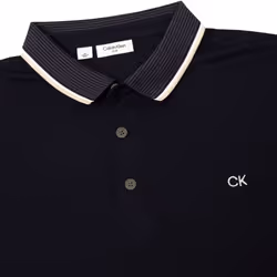 Calvin Klein Mens 2025 Rockland Moisture Wicking Easy Care Golf Polo Shirt - M, Navy