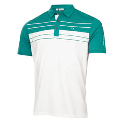 Calvin Klein Mens 2025 Pinebrook Moisture Wicking Technical Golf Polo Shirt - M, White