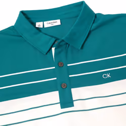 Calvin Klein Mens 2025 Pinebrook Moisture Wicking Technical Golf Polo Shirt - XL, White