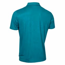 Calvin Klein Mens 2025 Abstract Watercolour Printed Stretch Golf Polo Shirt - L, Sea Green