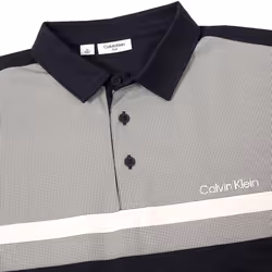 Calvin Klein Mens 2025 Clearview Moisture Wicking Technical Golf Polo Shirt - M, Navy