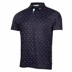Calvin Klein Mens 2025 Riverton Moisture Wicking Technical Golf Polo Shirt - XL, Navy