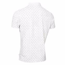 Calvin Klein Mens 2025 Riverton Moisture Wicking Technical Golf Polo Shirt - M, White