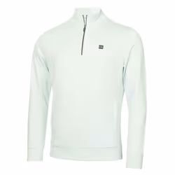 Calvin Klein Mens 2025 Concord Half Zip Stretch Soft Wicking Golf Sweater - L, Light Jade