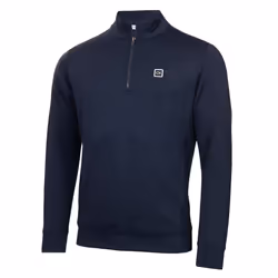 Calvin Klein Mens 2025 Concord Half Zip Stretch Soft Wicking Golf Sweater - S, Navy