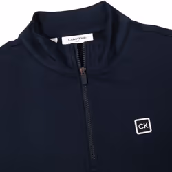 Calvin Klein Mens 2025 Concord Half Zip Stretch Soft Wicking Golf Sweater - XXXL, Navy