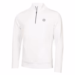 Calvin Klein Mens 2025 Concord Half Zip Stretch Soft Wicking Golf Sweater - XL, White