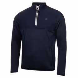 Calvin Klein Mens 2025 Atlantic Hybrid Stretch Insulated Half Zip Golf Sweater - XL, Navy