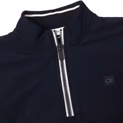 Calvin Klein Mens 2025 Atlantic Hybrid Stretch Insulated Half Zip Golf Sweater - XL, Navy