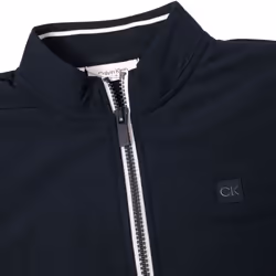 Calvin Klein Mens 2025 Atlantic Hybrid Stretch Insulated Full Zip Golf Sweater - L, Navy