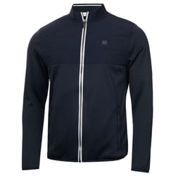 Calvin Klein Mens 2025 Atlantic Hybrid Stretch Insulated Full Zip Golf Sweater - XL, Navy