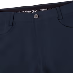 Calvin Klein Mens 2025 CK Impact 4-Way Stretch Slim Fit Golf Trousers - 40" Waist, Navy