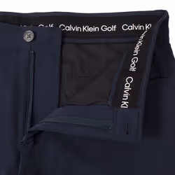 Calvin Klein Mens 2025 CK Impact 4-Way Stretch Slim Fit Golf Shorts - 32" Waist, Navy