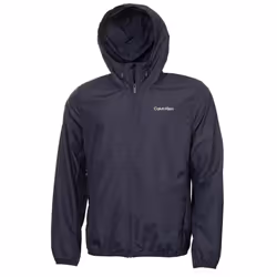 Calvin Klein Mens Printed Water Resistant Golf Windbreaker Jacket - S, Navy