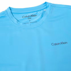 Calvin Klein Mens Newport Moisture Wicking Breathable Lightweight T-Shirt - S, Aquarius