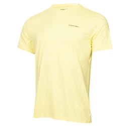 Calvin Klein Mens Newport Moisture Wicking Breathable Lightweight T-Shirt - L, Lemon