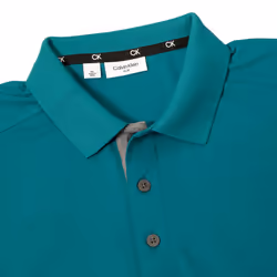 Calvin Klein Mens Club Golf Lightweight Breathable Wicking Polo Shirt - XL, Sea Green
