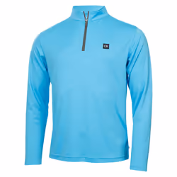 Calvin Klein Mens 2025 Westgate Half Zip Lightweight Insulated Golf Sweater - L, Aquarius