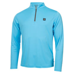 Calvin Klein Mens 2025 Westgate Half Zip Lightweight Insulated Golf Sweater - S, Aquarius